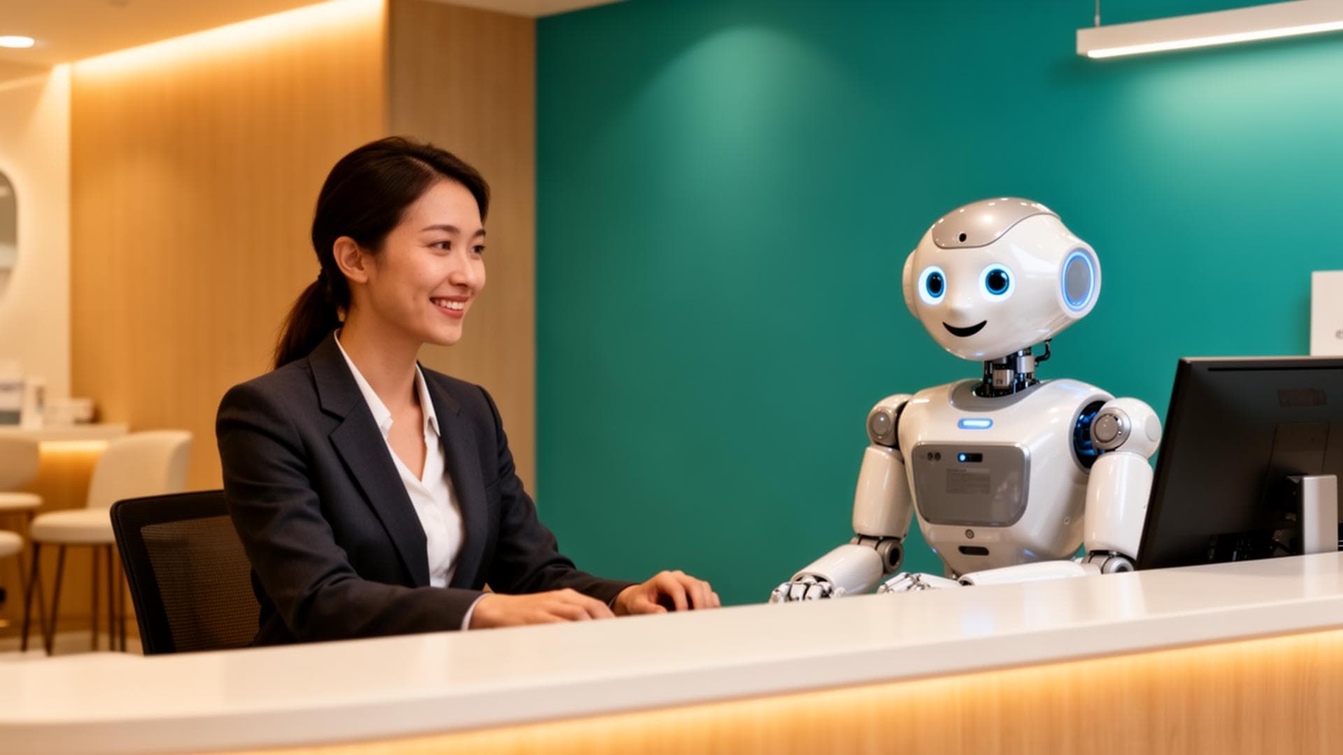 Recepcionista Virtual com IA vs. Humana: Complemento, Não Substituição